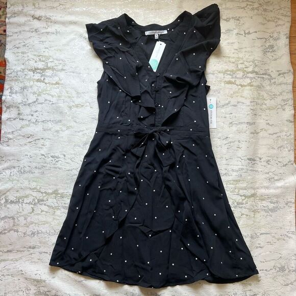 Stitch Fix Collective Concepts Tory Button detail Ruffle Star dress - Picture 8 of 15